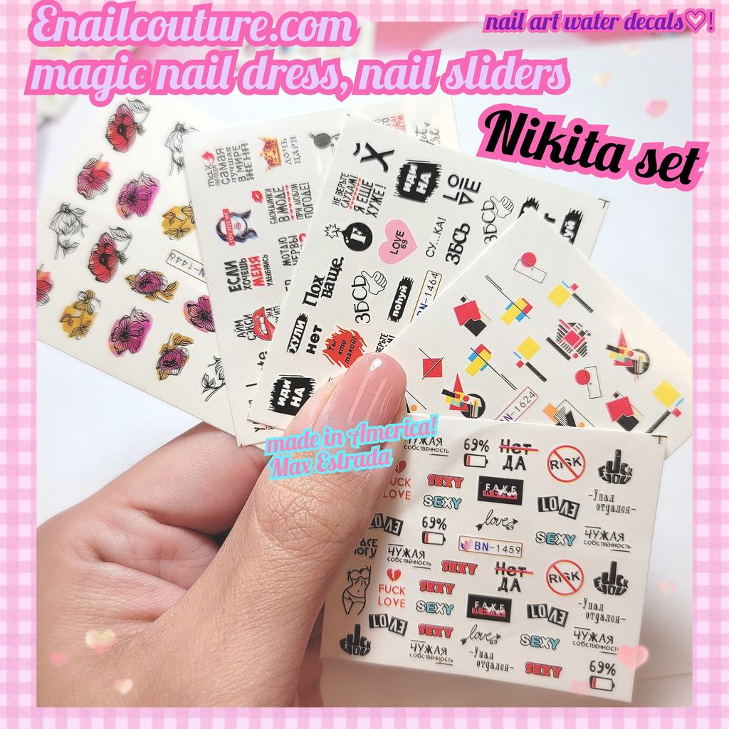 Nail art best sale water transfer stickers