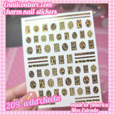 Charm Nail sticker, (flat & 3D Self-AdhesiveNail Decals Leaf Nail Art Stickers Colorful Mixed Nail Decorations) #201-300