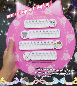 Kitty Display Chart for space galaxy kitty gels and nail art (nail polish, gel, nail art design display)