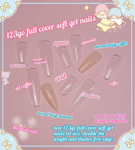 123 Go! Soft Gel Full Cover Nails